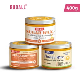 Thumbnail RUOALL Wax Lông An Toàn 400g Kèm 10 tờ giấy và 2 que wax 3