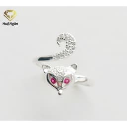 Thumbnail Nhẫn bạc Ý 925 Huệ Ngân - Hồ ly may mắn RR1617 2
