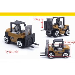 Thumbnail Đồ chơi xe công trình xây dựng bằng kim loại KAVY gồm 6 xe có thể trang trí 3