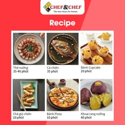 Thumbnail Nồi Chiên Không Dầu CHEF&CHEF 9L (YJ-993) – Mặt Kính Sang Trọng, Tay Đảo Tiện Lợi 3