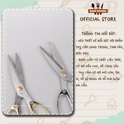 Thumbnail Kéo bếp Bam House cán inox lưỡi thép không gỉ siêu bền cao cấp KCI03 2