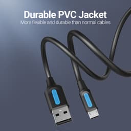 Thumbnail Cáp Micro USB Vention 3A sạc nhanh USB A sang Micro-USB 2.0 truyền dữ liệu cho Android 2