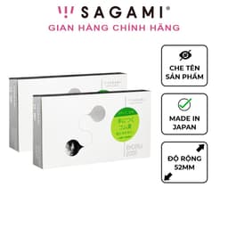 Thumbnail Combo 2 hộp bao cao su Sagami Exceed 2000 thiết kế 3D một lần thắt hộp 12 chiếc 1