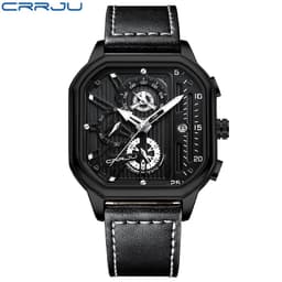 Thumbnail Đồng hồ thạch anh CRRJU 2302 X thiết kế thời trang cổ điển mặt vuông chống nước đa năng 1