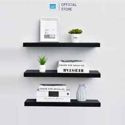 Thumbnail Kệ Treo Tường Rộng 20cm, Dày 25mm Màu Đen SIB Decor Chiều Dài 60/80cm KT005 3