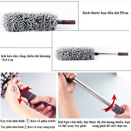 Thumbnail Chổi Lau Xe Ô Tô, Xe Tải Bằng Sợi Quang Dầu, Điều Chỉnh Được Độ Dài - Có Túi Đựng Đi Kèm Cao Cấp Chính Hãng Amalife 3