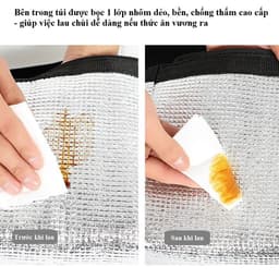 Thumbnail Túi Giữ Nhiệt Đựng Hộp Cặp Lồng Cơm 2 Ngăn – Chọn Màu - Chống Thấm Nước Chính Hãng Amalife Ama02 4