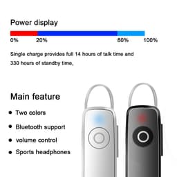 Thumbnail Tai nghe không dây VITOG nhét tai M165 Bluetooth 4.1 tích hợp micro chất lượng cao 1