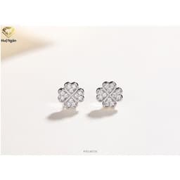 Thumbnail Bông tai bạc Ý 925 Huệ Ngân - Cỏ bốn lá may mắn RYE140726 1