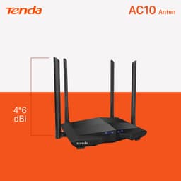 Thumbnail Bộ Phát Wifi Tenda AC10 Băng Tần Kép Chuẩn AC 1200Mbps - Hàng Chính Hãng 3