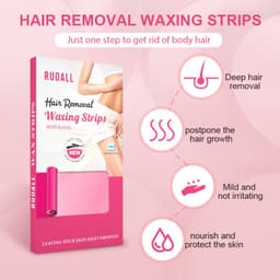 Thumbnail Bộ 24 miếng sáp dán tẩy lông RUOALL hai mặt tự nhiên cỡ lớn 9x18 150g chất lượng cao 4