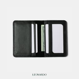 Thumbnail Ví Da Nam Đựng Thẻ Feasty Chất Liệu Da Bò Bền Bỉ Thương Hiệu LEONARDO 2