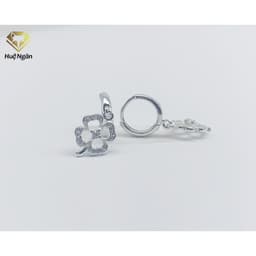 Thumbnail Bông tai bạc Ý 925 Huệ Ngân - Cỏ 4 lá may mắn RYE140447 3