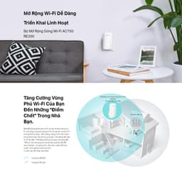 Thumbnail Bộ Mở Rộng Sóng Wifi TP-Link RE200 Chuẩn AC 750Mbps - Hàng Chính Hãng 1