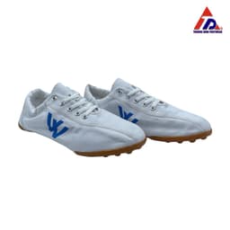 Thumbnail Giầy vải Thượng Đình có đinh bảo hộ đá bóng BD05 - Màu trắng xanh 1