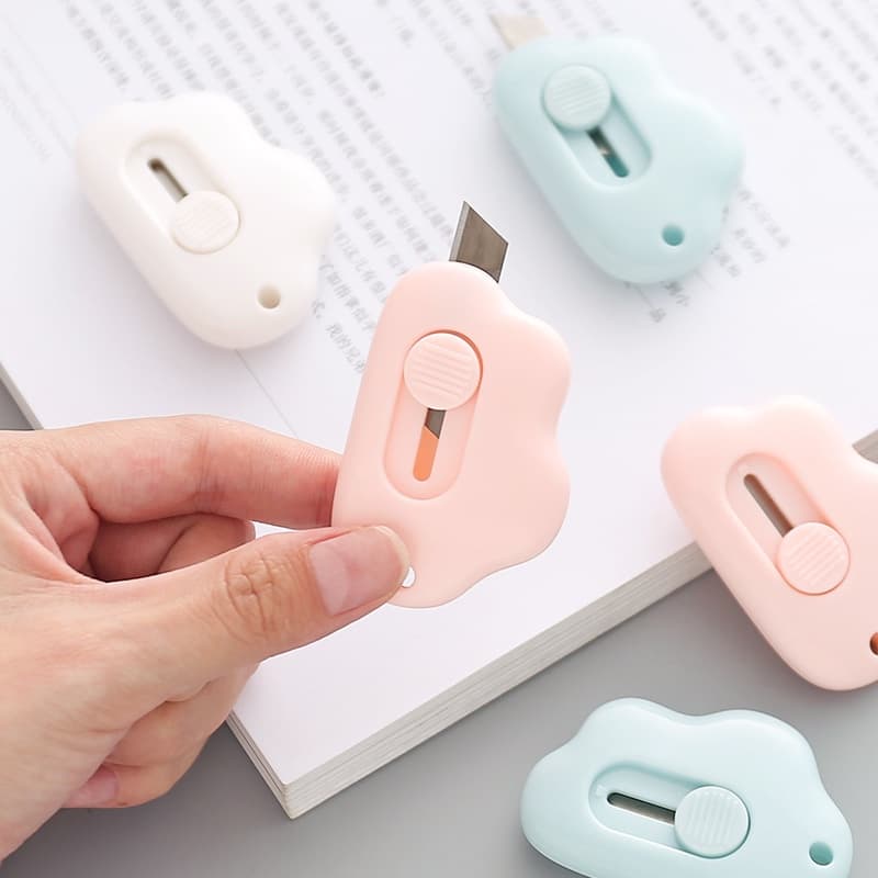 Ảnh Dao rọc giấy JUJIAJIA mini màu macaron dễ thương tiện lợi dành cho học sinh 3