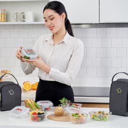 Thumbnail Túi Giữ Nhiệt COBACOOK Hộp Lớn Với 1 Khóa Kéo Và Lớp Bạc Giữ Nhiệt-CBB 4