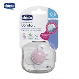 Thumbnail Ty ngậm silicon Chicco Physio Comfort màu hồng 0 - 6M 1