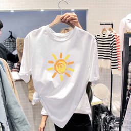 Thumbnail Áo Thun Tay Ngắn Dáng Rộng In Họa Tiết Hoạt Hình Thời Trang Mùa Hè Cho Nữ  Áo Thun Ngắn Tay Thời Trang Năng Động Cho Nữ 2