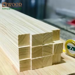 Thumbnail Thanh gỗ vuông 5cm Dwood gỗ thông đã xử lý đẹp chắc chắn 3