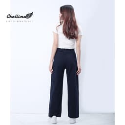 Thumbnail Quần baggy jeans nữ Chollima ống rộng SIMPLE JEAN dài 98cm QD026 1