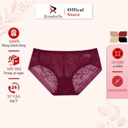 Thumbnail Quần Lót Nữ Phối Ren ROSABELLA Chất Liệu Cao Cấp Không Kích Ứng Thiết Kế Cạp Trung Ôm Mông RS26 3