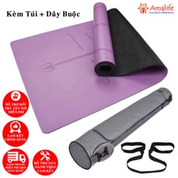 Thumbnail Thảm Tập Yoga Gym Định Tuyến Da PU Chọn Màu Cao Cấp Chính Hãng Amalife Kèm Túi Đựng Oxford và Dây Buộc 3