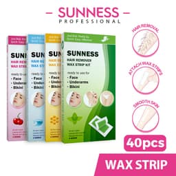 Thumbnail Set 40 miếng sáp dán tẩy lông SUNNESS hai mặt tự nhiên cỡ lớn 9x18 100G 1