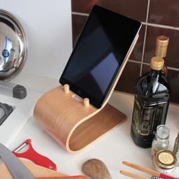 Thumbnail Giá đỡ Ipad gỗ uốn cong Plyconcept Ipad Stand Cook Pad 4