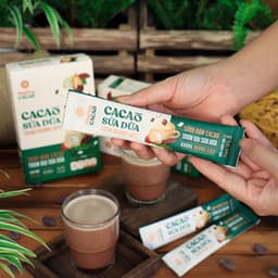 Thumbnail Bột Cacao Sữa Gói Tiện Lợi 20g - Vị truyền thống, Vị sữa dừa - Đậm vị từ cacao nguyên chất - Heyday 3