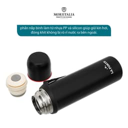 Thumbnail Bình giữ nhiệt Basic La Fonte 180695, Dung tích 500ml, Thép không gỉ SUS304, Nắp làm cốc - MORIITALIA 180701 4