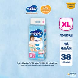 Thumbnail Tã quần cao cấp Moony Bé Gái L44/XL38/XXL26 - Nhập khẩu Nhật Bản 2