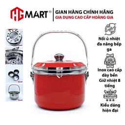 Thumbnail Nồi nấu chậm giữ nhiệt chân không đa năng Inox 304 HG Mart 6L dùng cho bếp ga Bảo hành 12 tháng 2