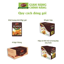 Thumbnail Gia Vị Thịt Nướng Sả Barona 80g ướp ngon chuẩn vị không cần nêm nếm 4