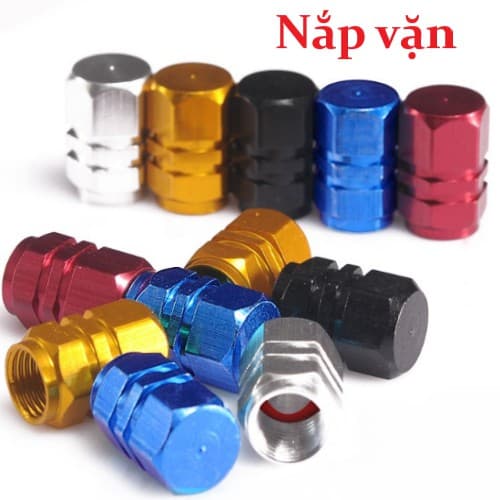 Ảnh Bộ 4 nắp van lốp ô tô LYMOYO bằng hợp kim nhôm 1
