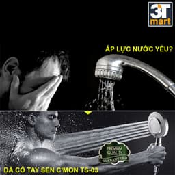 Thumbnail Bộ vòi sen tăng áp 3 chế độ nước tắm nóng lạnh được C'MON TS-03 3