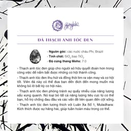 Thumbnail Vòng Tay Round Đá Thạch Anh Tóc Đen SP003990 Gypsy.lala 3