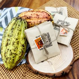Thumbnail Set 4 gói dùng thử thức uống socola mix vị cafe, sữa dừa, chocolate, nguyên chất thơm ngon CACAOMI 4