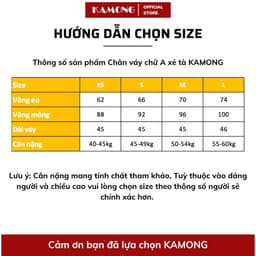 Thumbnail Chân váy ngắn chữ A Có Lót Quần KAMONG kiểu dáng chân váy công sở CV007 2