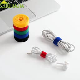 Thumbnail Set 3 Cuộn/10 Dây Quấn Cố Định Cáp Sạc JUJIAJIA Có Quai Dán Tiện Dụng 1