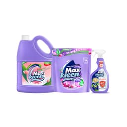 Thumbnail Combo MaxKleen: Chai Lau Sàn 3.6kg Ngàn Hoa Ngọt Ngào + Túi Viên Giặt Xả + Nước Lau Bề Mặt Đa Năng 1