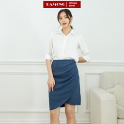 Thumbnail Chân váy xếp ly tà chéo KAMONG phong cách công sở CV006 4