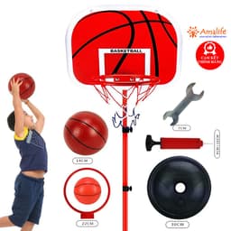 Thumbnail Bộ Đồ Chơi Bóng Rổ Cao Cấp Cho Bé Thân Sắt (Full Phụ Kiện) – Chính Hãng Amalife 2