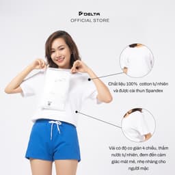 Thumbnail DELTA Combo 3 Áo Thun Thể Thao Unisex Chất Cotton Mềm, Co Giãn 4 Chiều, Kháng Khuẩn Và Thấm Nước RTS001U 1