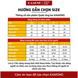 Thumbnail Quần ống loe nữ KAMONG cạp cao thun co dãn dáng dài công sở ống bass Q011 1
