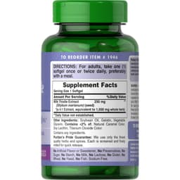 Thumbnail Viên uống Cao kế sữa bổ gan, thải độc gan Puritan's Pride Milk Thistle Extract 1000mg 180v 3