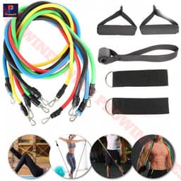 Thumbnail Dây kháng lực ngũ sắc tập gym yoga Prowin Fitness chất liệu cao su đàn hồi co giãn 4