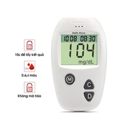 Thumbnail Máy Đo Đường Huyết Sinocare Safe Accu - 50 Que Và 50 Kim 4