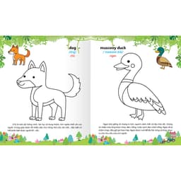 Thumbnail Sách - Colouring 365 ngày Tô màu - KHÁM PHÁ THẾ GIỚI PHÁT TRIỂN TRÍ TUỆ - Động vật nuôi, Chim, Cá (Tập 1) 3