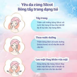Thumbnail Bộ 4 hộp Bông trang điểm (bông tẩy trang) Silcot 82 miếng/hộp 1